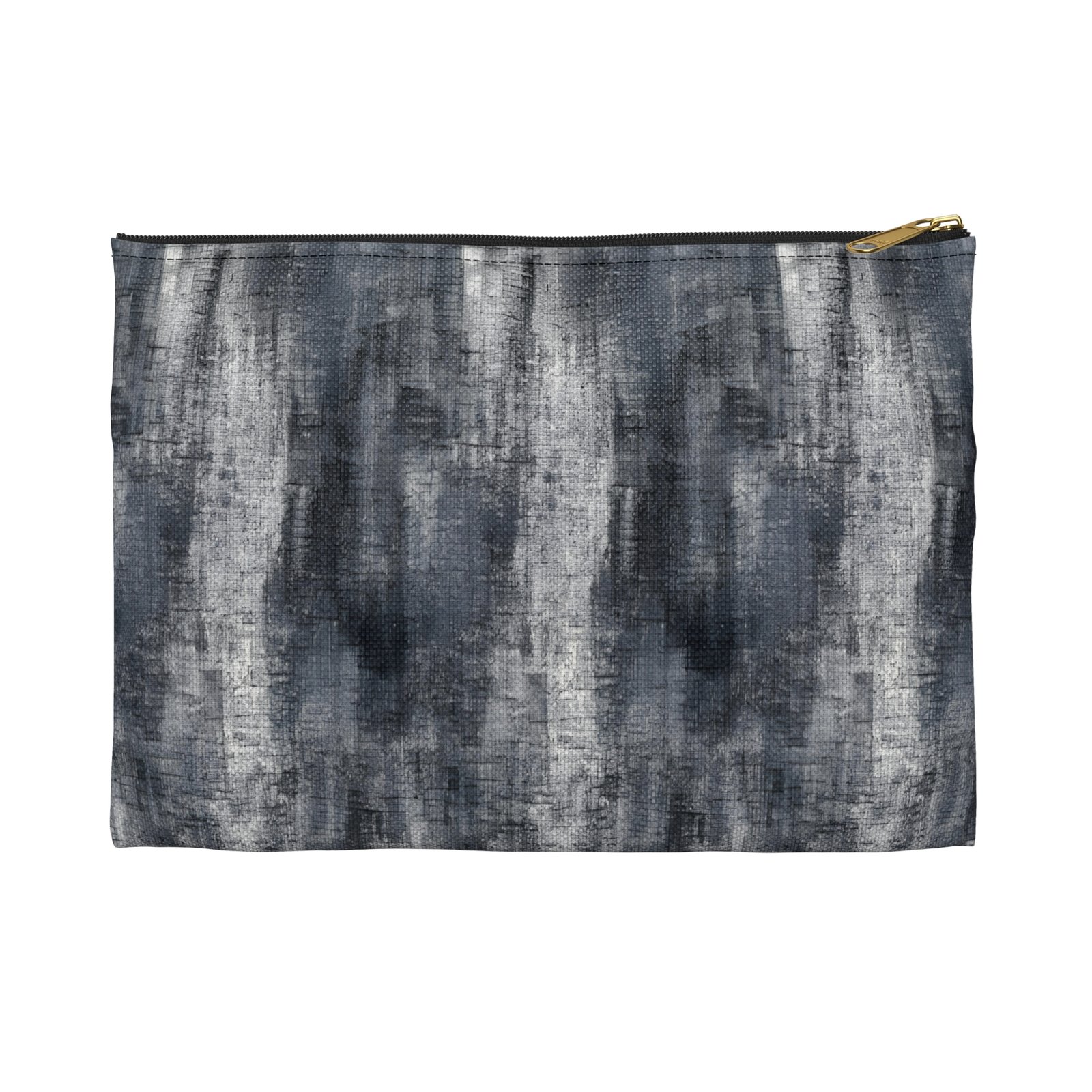 Chic Gray Abstract Accessory Pouch, Makeup Bag, Travel Organizer, Gift for Her, Minimalist Style, Artsy Design - Image 9