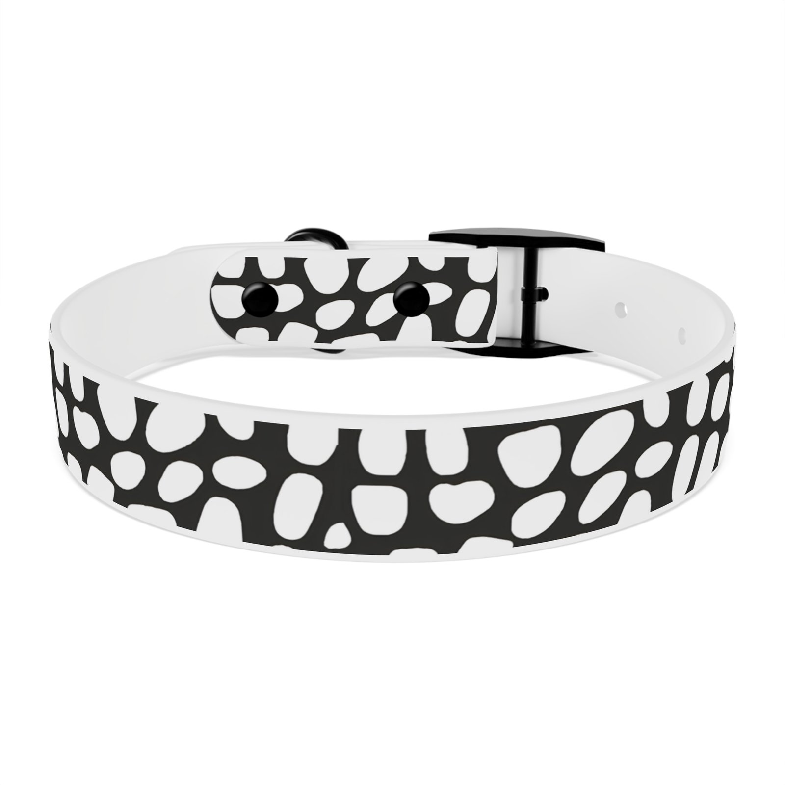 Stylish Dog Collar, Trendy Pet Accessory, Dog Lover Gift, Custom Pet Gear, Black & White Design - Image 4