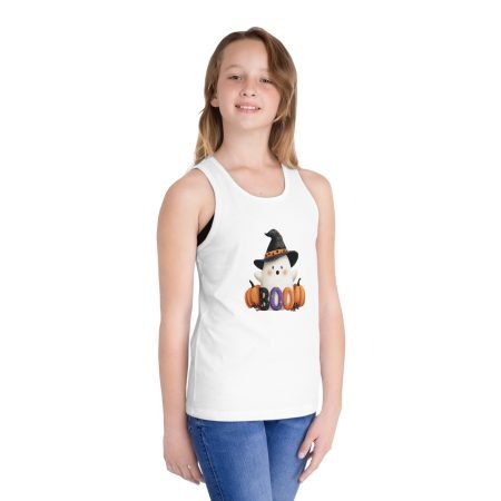 Halloween Kid's Jersey Tank Top, Boo Tank, Halloween Costume Shirt, Pumpkin Tee, Fun Fall Apparel