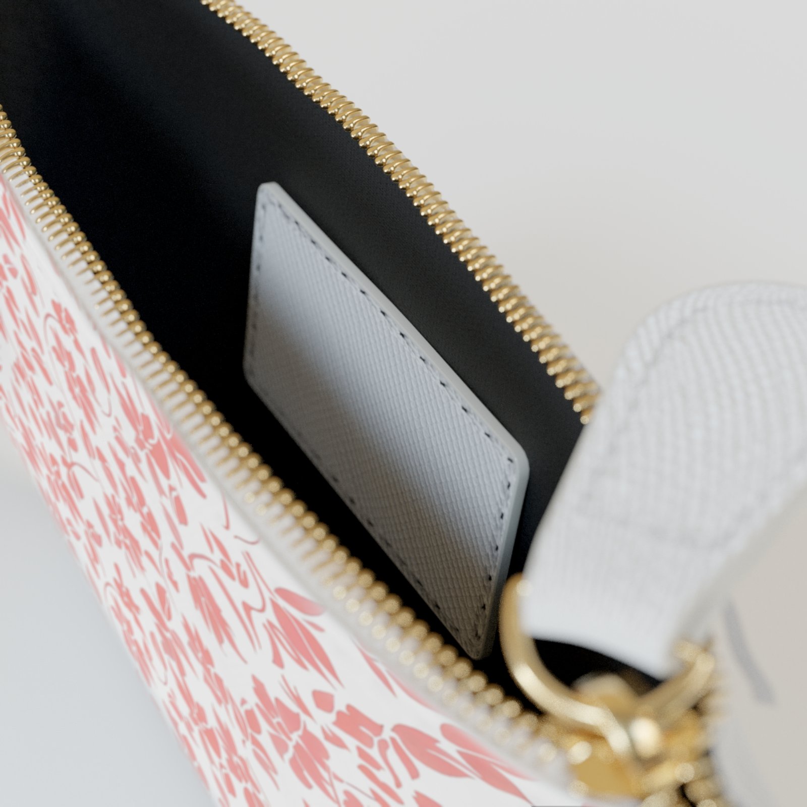 Floral Mini Clutch Bag, Cute Pouch for Makeup, Small Purse for Everyday Use, Gift for Her, Spring Accessories - Image 3