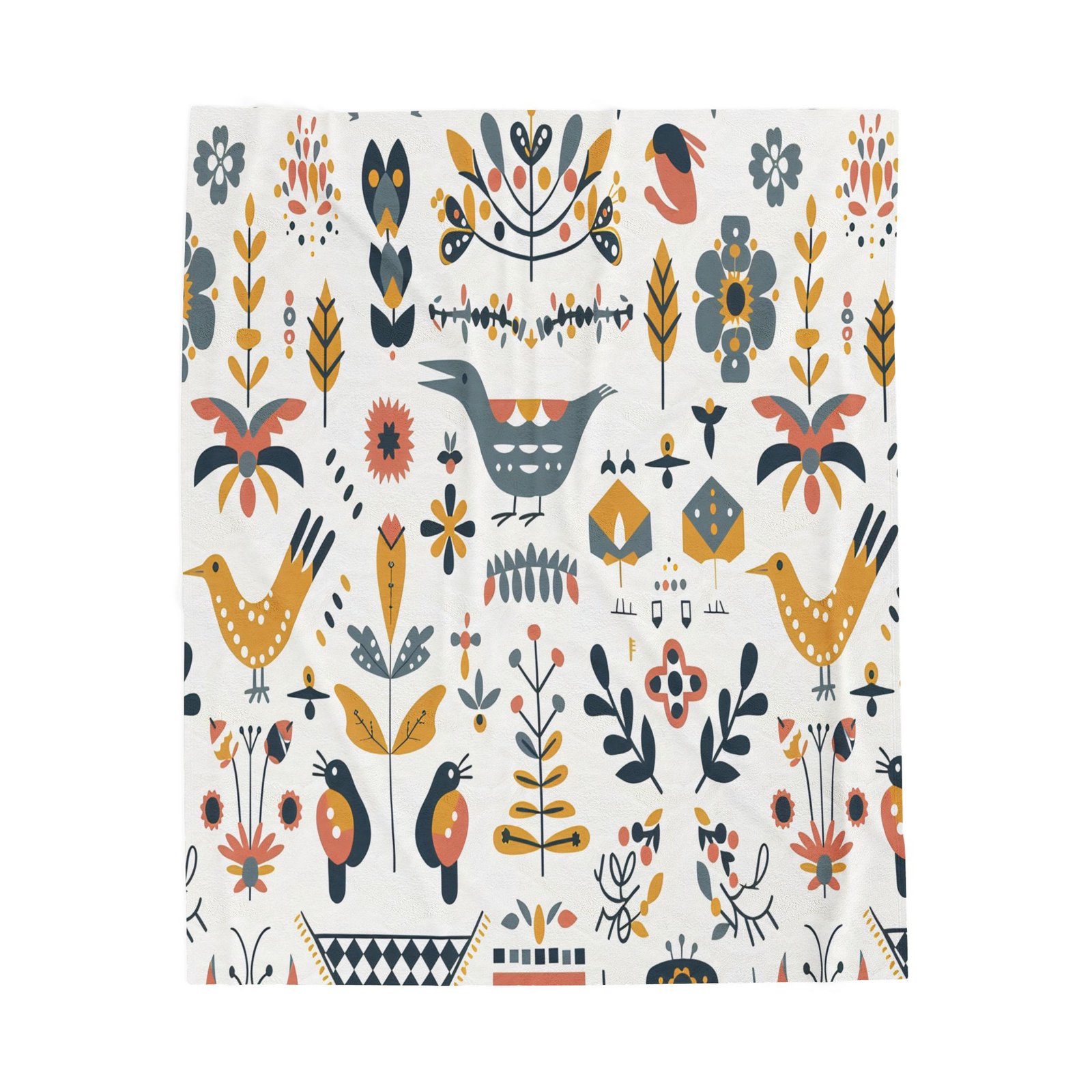 Whimsical Floral Plush Blanket, Cozy Home Decor, Gift for Her, Housewarming Gift, Nursery Throw, Soft Throw Blanket - Image 3