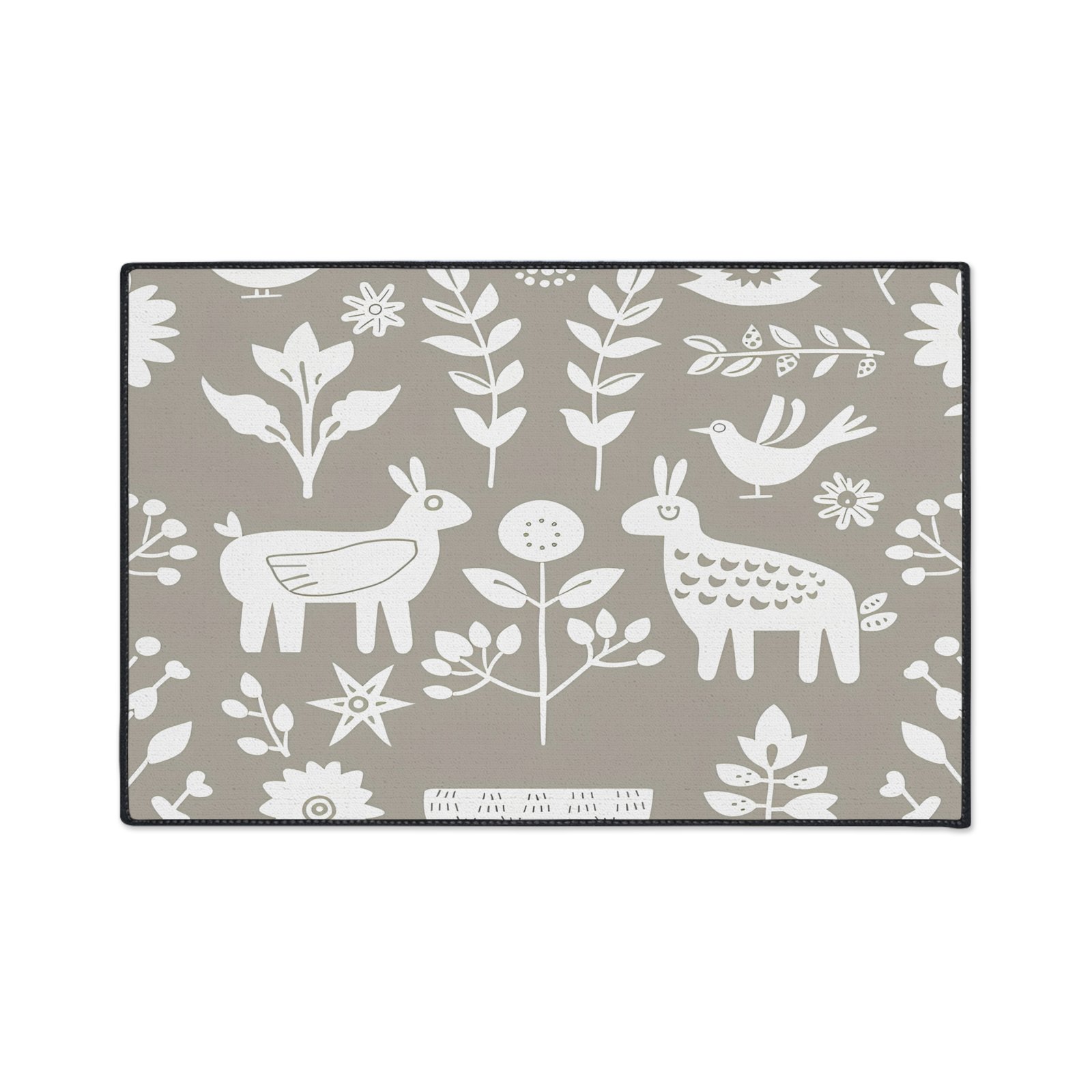 Chic Floral Heavy Duty Floor Mat for Home Decor, Outdoor Rug, Kitchen Mat, Eco-Friendly Flooring, Cute Animal Design - Image 13