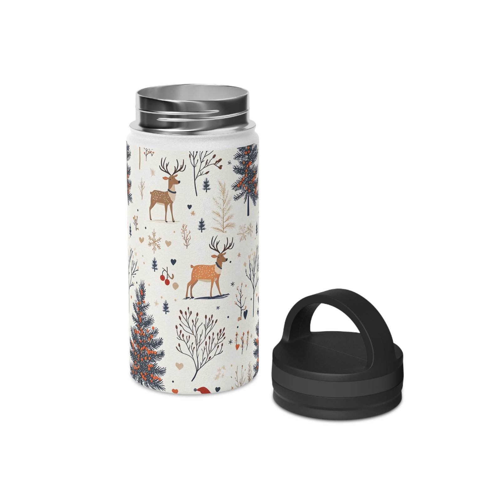 Stainless Steel Water Bottle, Handle Lid - Image 5