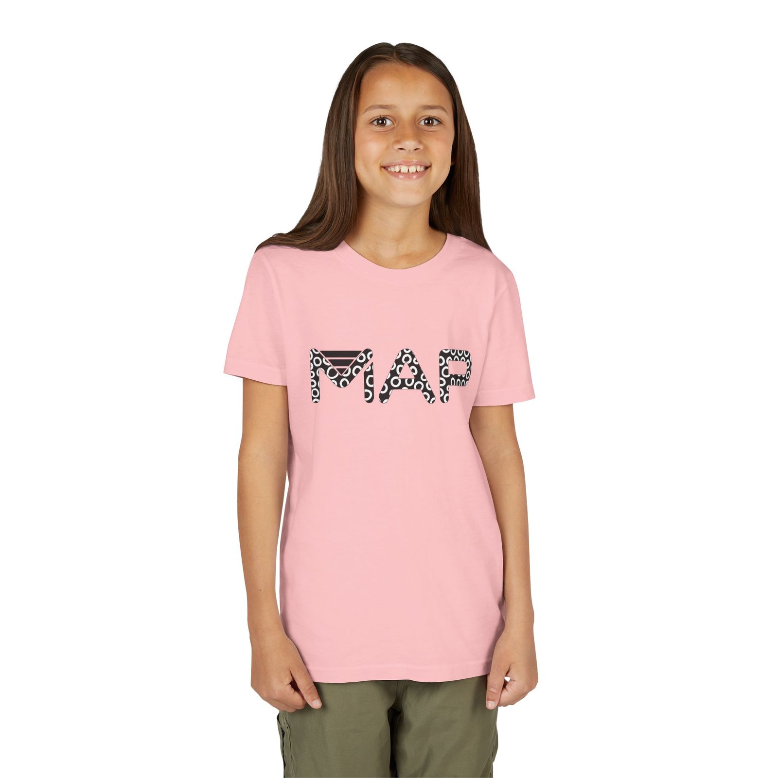 Stylish Youth Tee with Trendy MAP Design - Perfect for School, Gifts, Summer Wear, Birthdays, and Family Outings - Image 7