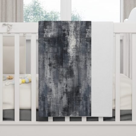 Soft Fleece Baby Blanket, Cozy Nursery Blanket, Modern Baby Gift, Shower Present, Toddler Blanket, Gender Neutral Decor