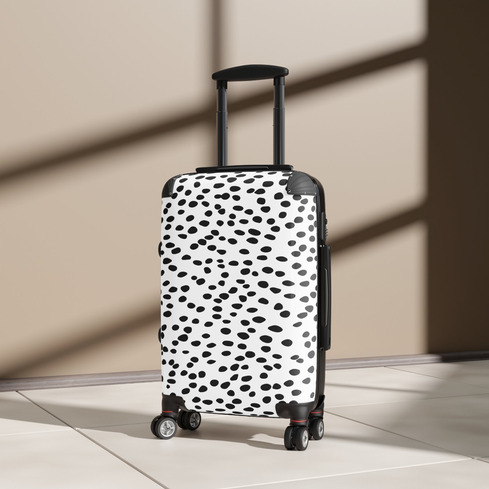 Stylish Suitcase with Unique Polka Dot Design, Luggage for Travel, Weekend Getaway Bag, Personalized Travel Accessory, Trendy Carry-On - Image 2