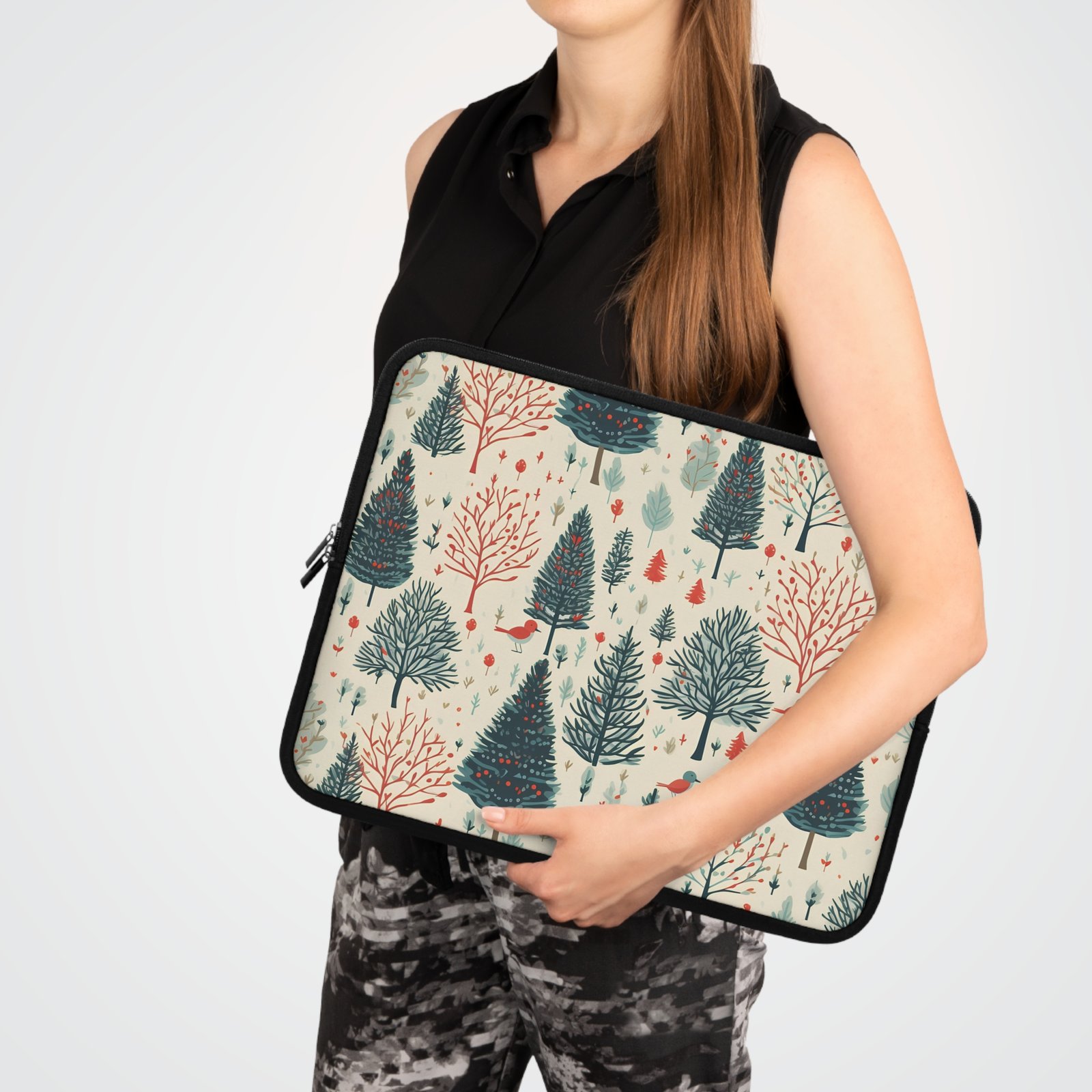 Forest-Themed Laptop Sleeve, Stylish Tech Case, Cute Laptop Cover, Gifts for Eco-Lovers, Holiday Present for Students - Image 30