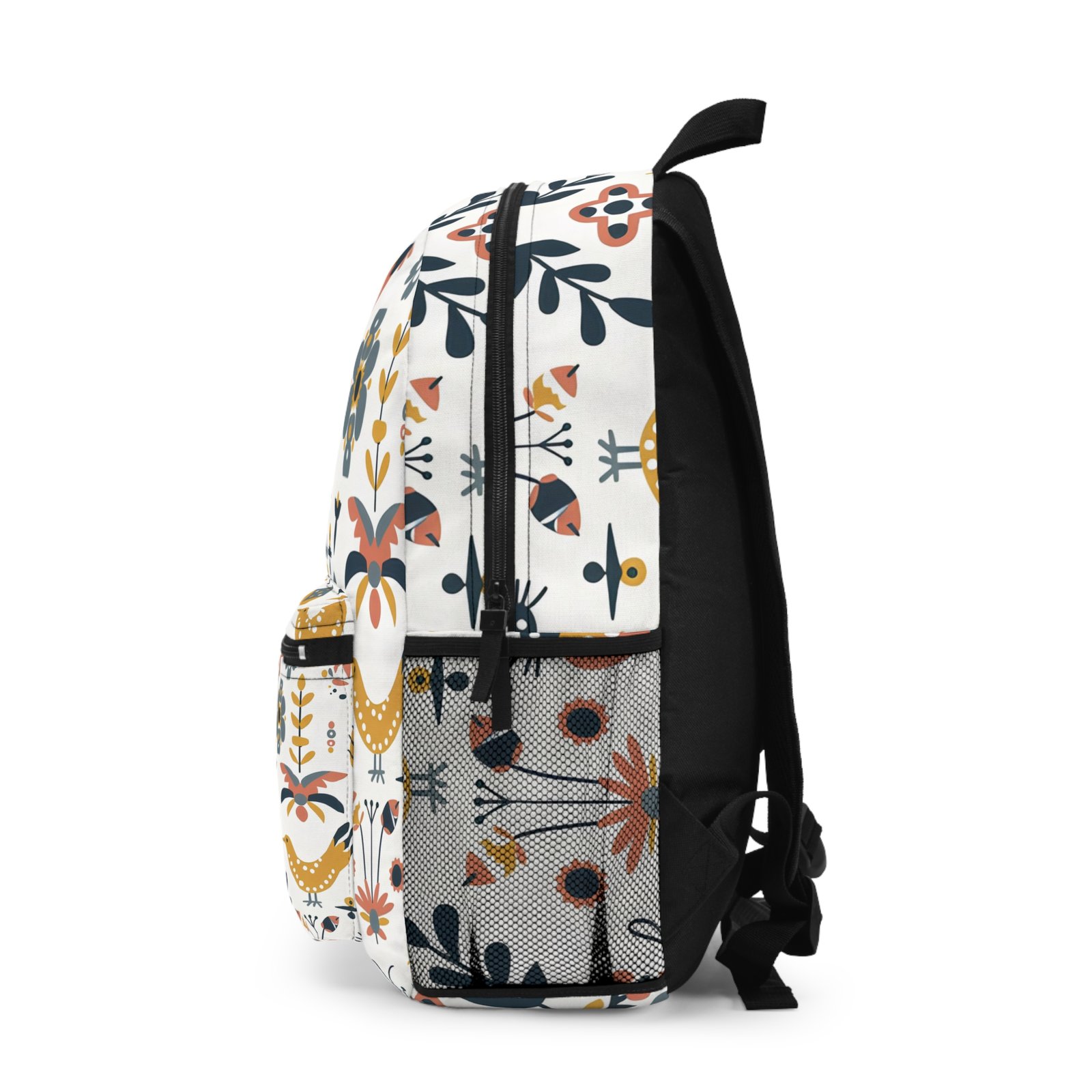 Colorful Floral Backpack, Trendy Bag for Students, Back to School Essentials, Cute Everyday Carry - Image 3