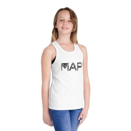 Kids' Graphic Jersey Tank Top - MAP Design, Summer Wear, Everyday Comfort, Cute Gift Idea, Outdoor Fun