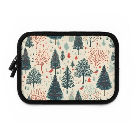 Forest-Themed Laptop Sleeve, Stylish Tech Case, Cute Laptop Cover, Gifts for Eco-Lovers, Holiday Present for Students
