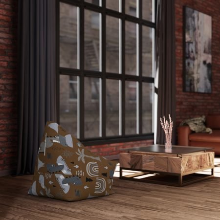 Cozy Animal-Themed Bean Bag Chair Cover, Fun Kid's Room Decor, Playroom Seating, Cute Home Accessory, Gift for Children's Birthday