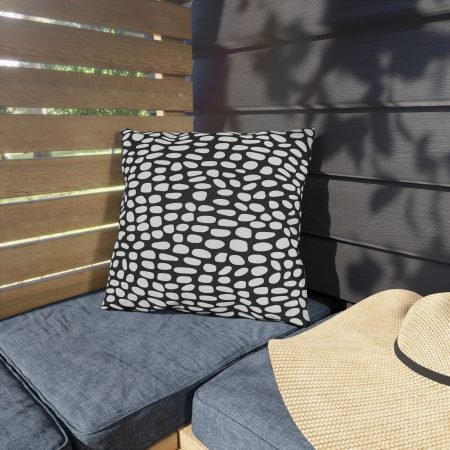 Stylish Outdoor Throw Pillows, Modern Garden Decor, Patio Cushion, Black and White Design, Home Accent, Gift for Nature Lovers