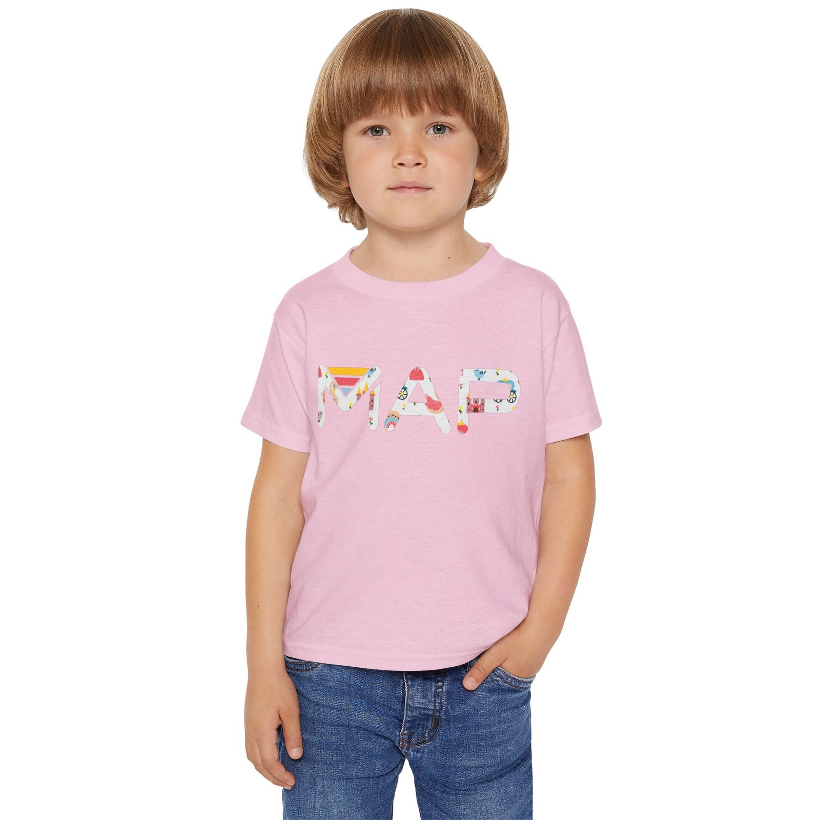 Colorful MAP Toddler T-shirt, Cute Kids Tee, Travel Gift, Adventure Apparel, Toddler Summer Top - Image 5