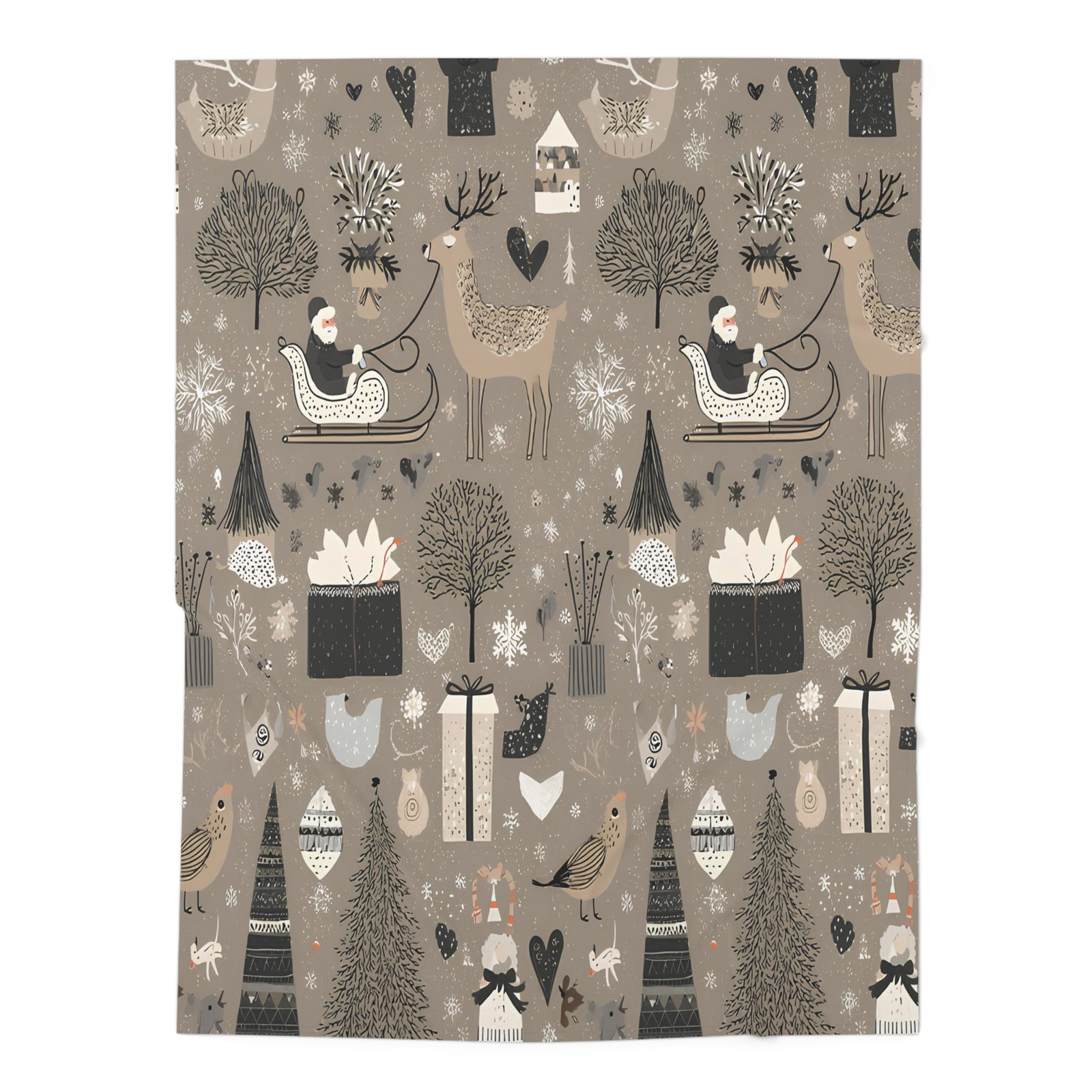 Cozy Christmas Baby Swaddle Blanket, Winter-Themed Nursery Use, Perfect Gift for Newborns, Holiday Decor, Baby Shower Gift - Image 3