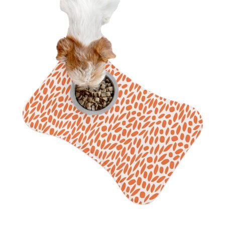 Stylish Pet Feeding Mat | Dog Bowl Mat, Cat Feeding Pad, Non-Slip Pet Dish Mat, Animal Lover Gift, Kitchen Pet Accessory