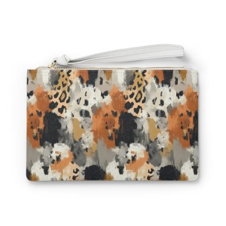 Stylish Animal Print Clutch Bag, Fashion Accessory, Evening Bag, Makeup Organizer, Wild Style Purse, Unique Gift Idea