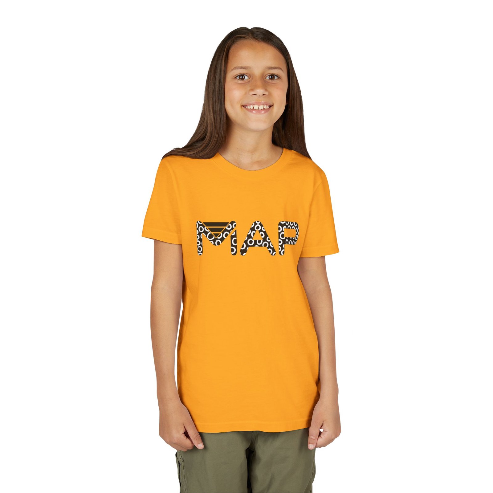 Stylish Youth Tee with Trendy MAP Design - Perfect for School, Gifts, Summer Wear, Birthdays, and Family Outings - Image 3