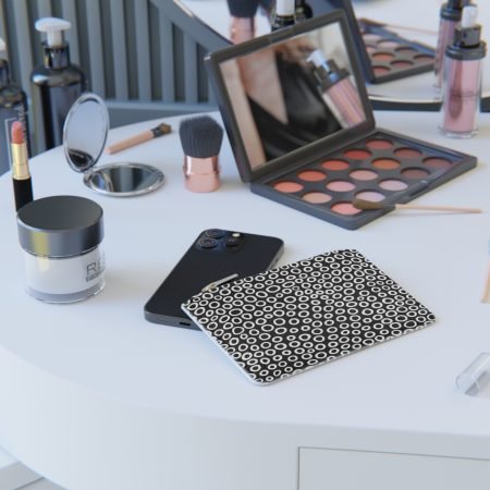 Chic Black and White Mini Clutch Bag, Stylish Pouch for Women, Perfect for Parties, Travel, Makeup Organizer, Unique Gift