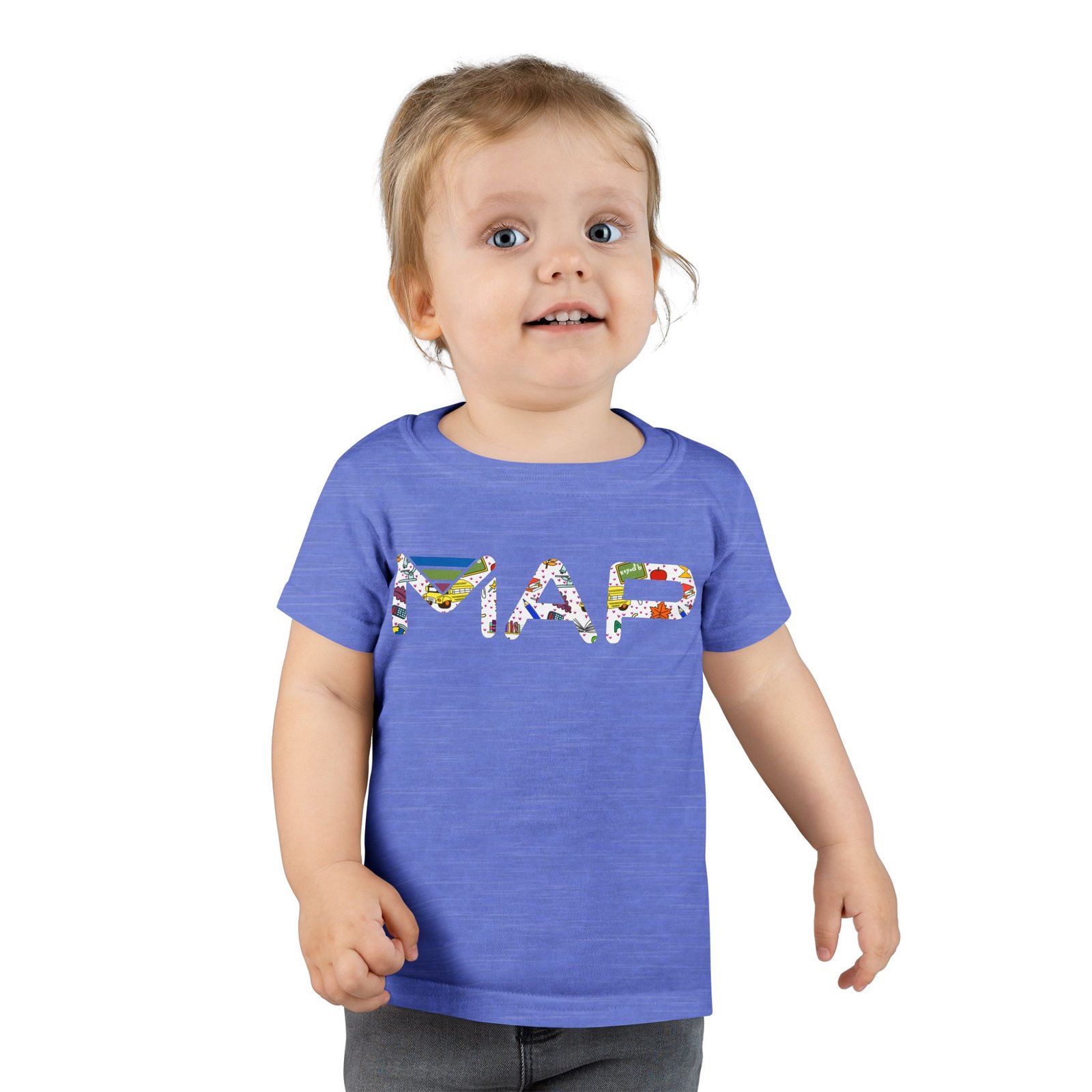 Fun Map Toddler T-Shirt, Kids Geography Tee, Unique Travel Gift, Learning Apparel, Toddler Clothes, Adventure Outfit - Image 2