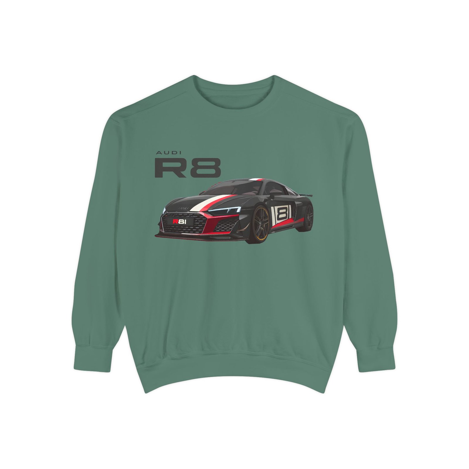 Car Lover's Unisex Sweatshirt, R8 Graphic Top, Automotive Gift, Casual Wear, Birthday Present, Motorsport Apparel - Image 10