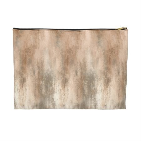 Rustic Chic Accessory Pouch | Earthy Makeup Bag | Travel Organizer | Gift for Her | Everyday Purse Essentials | Neutral Toned Zipper Pouch