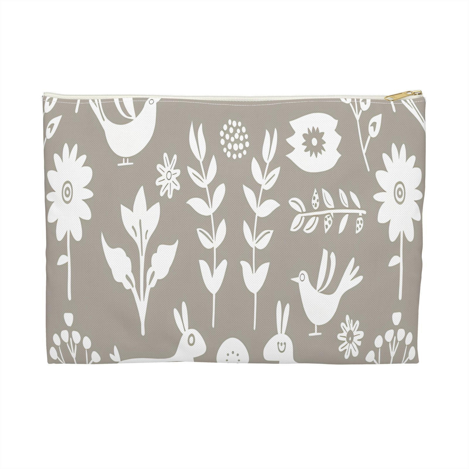 Whimsical Floral Accessory Pouch, Cute Makeup Bag, Nature-Inspired Travel Case, Gift for Her, Boho Storage - Image 4