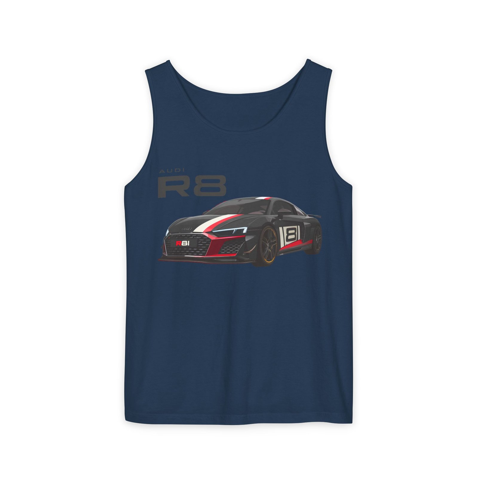 R8 Race Car Unisex Tank Top, Breathable Summer Top, Casual Wear, Gift for Car Enthusiasts, Sports Apparel, Comfortable Tank Top - Image 39