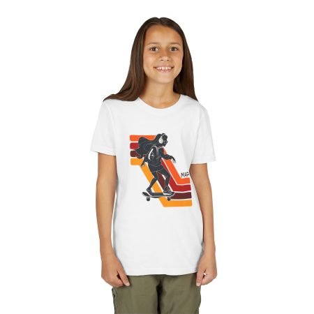 Skateboard Youth Tee with Retro Vibes, Cool Gift for Young Skaters, Fun Daily Wear, Perfect for Birthdays, Summer Adventures, Map Design