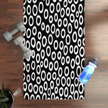 Stylish Rubber Yoga Mat with Unique Pattern, Fitness Mat, Workout Mat, Exercise Mat, Home Gym Accessory
