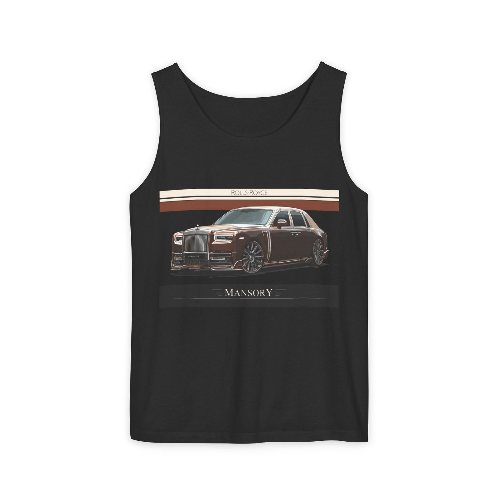 Luxury Car Graphic Unisex Tank Top, Casual Summer Wear, Perfect Gift for Car Enthusiasts, Birthday, Father's Day, Car Show Merchandise - Image 42