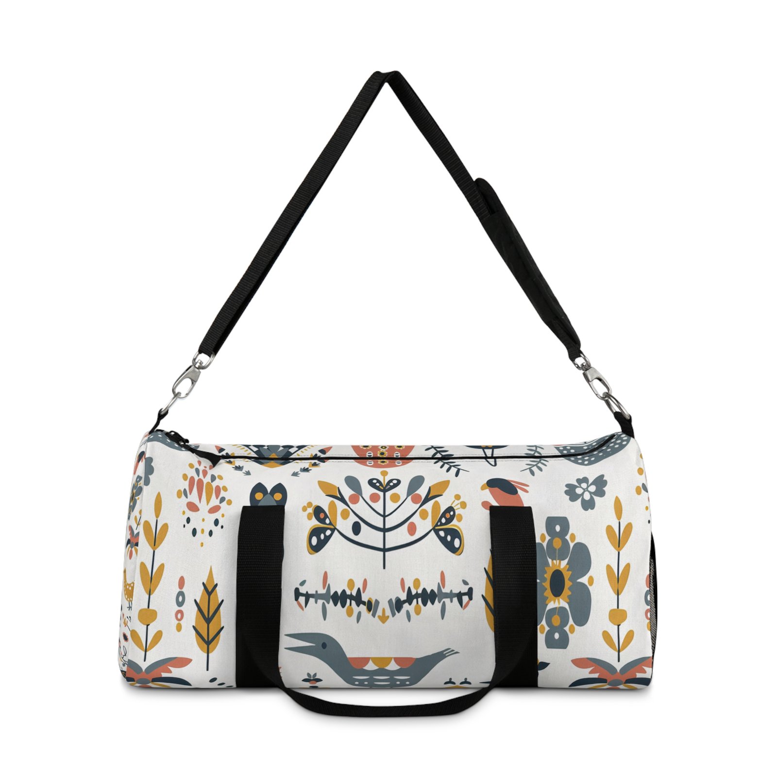 Floral Pattern Duffel Bag | Stylish Travel Tote, Gym Bag, Weekend Getaway, Gift for Her, Unique Overnight Bag - Image 6