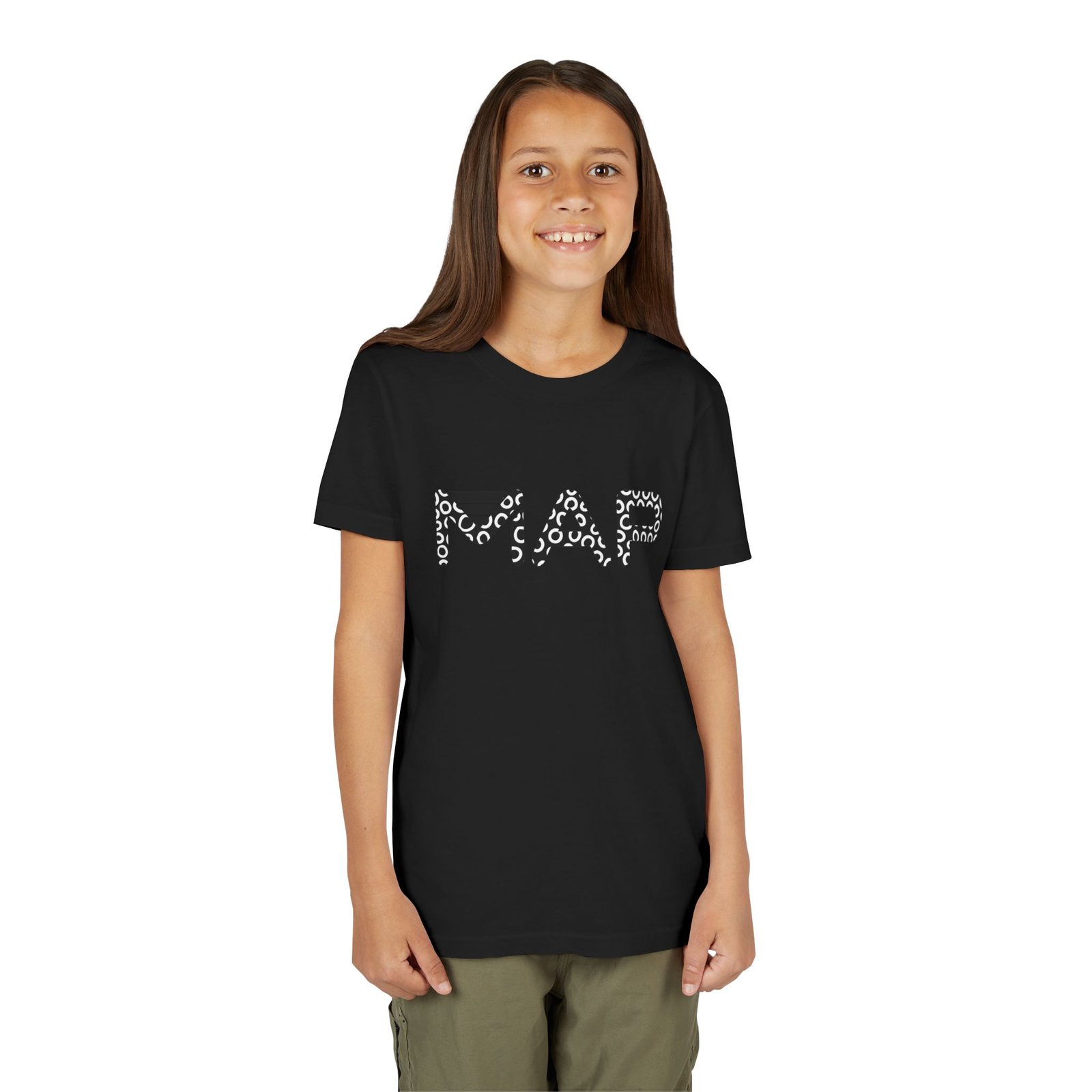 Stylish Youth Tee with Trendy MAP Design - Perfect for School, Gifts, Summer Wear, Birthdays, and Family Outings - Image 2