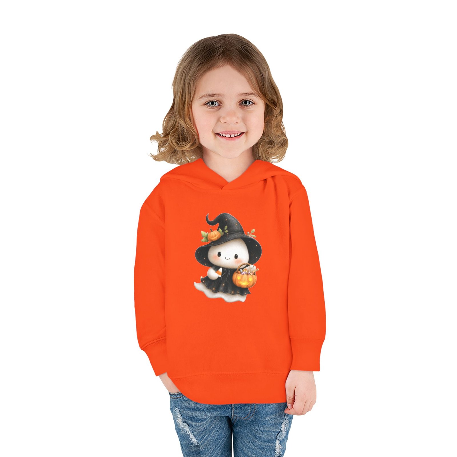 Adorable Toddler Halloween Witch Hoodie | Cozy Fleece Pullover | Perfect for Fall, Trick-or-Treating, Dress-Up, and Everyday Wear - Image 2
