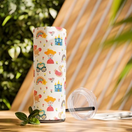 Skinny Tumbler with Straw, 20oz