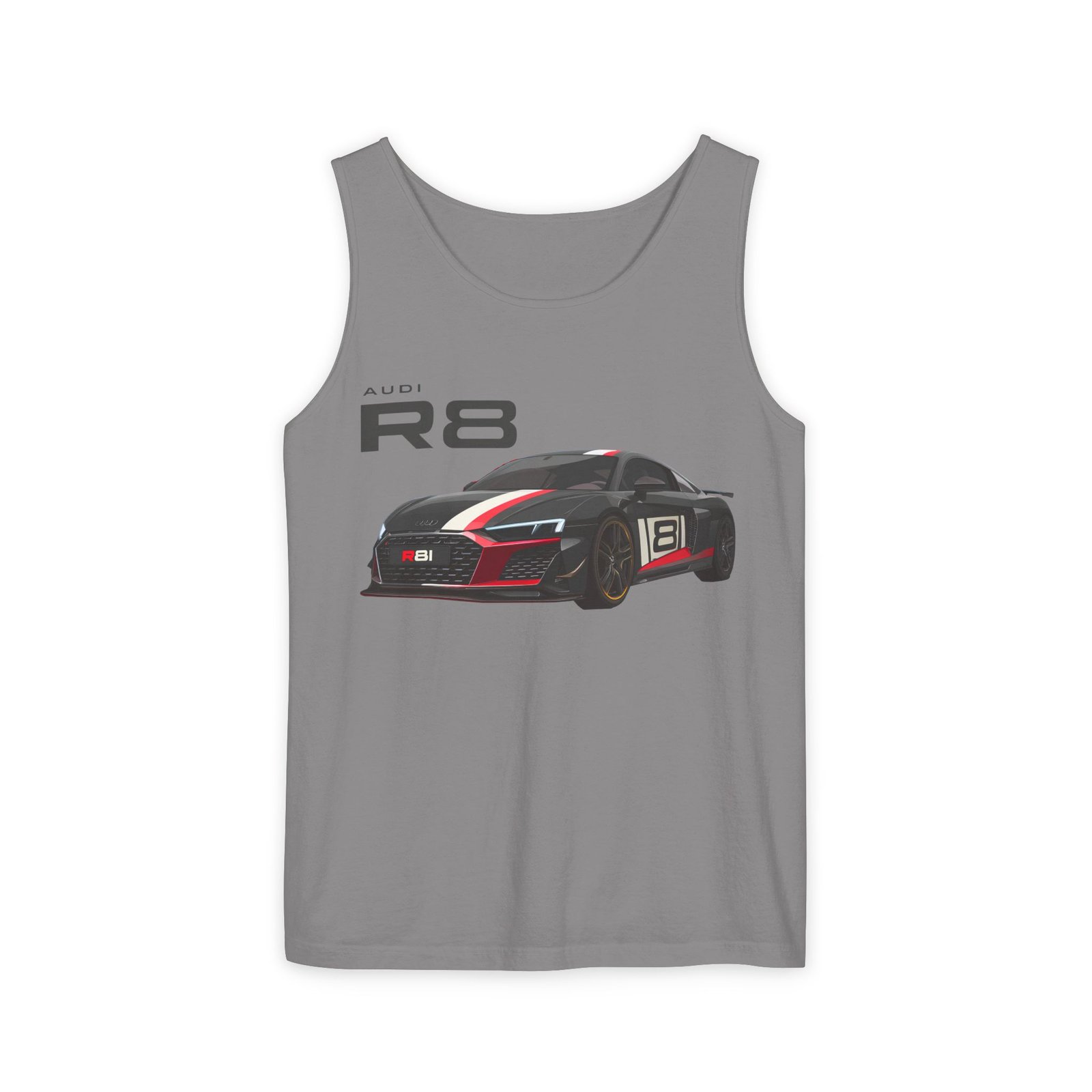 R8 Race Car Unisex Tank Top, Breathable Summer Top, Casual Wear, Gift for Car Enthusiasts, Sports Apparel, Comfortable Tank Top - Image 18