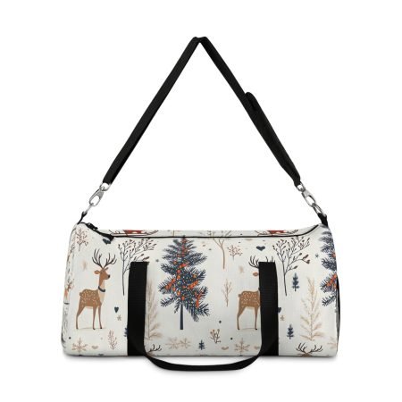 Cozy Woodland Adventure Duffel Bag | Perfect for Gym, Travel, Sport, Camping, and Holiday Gifts