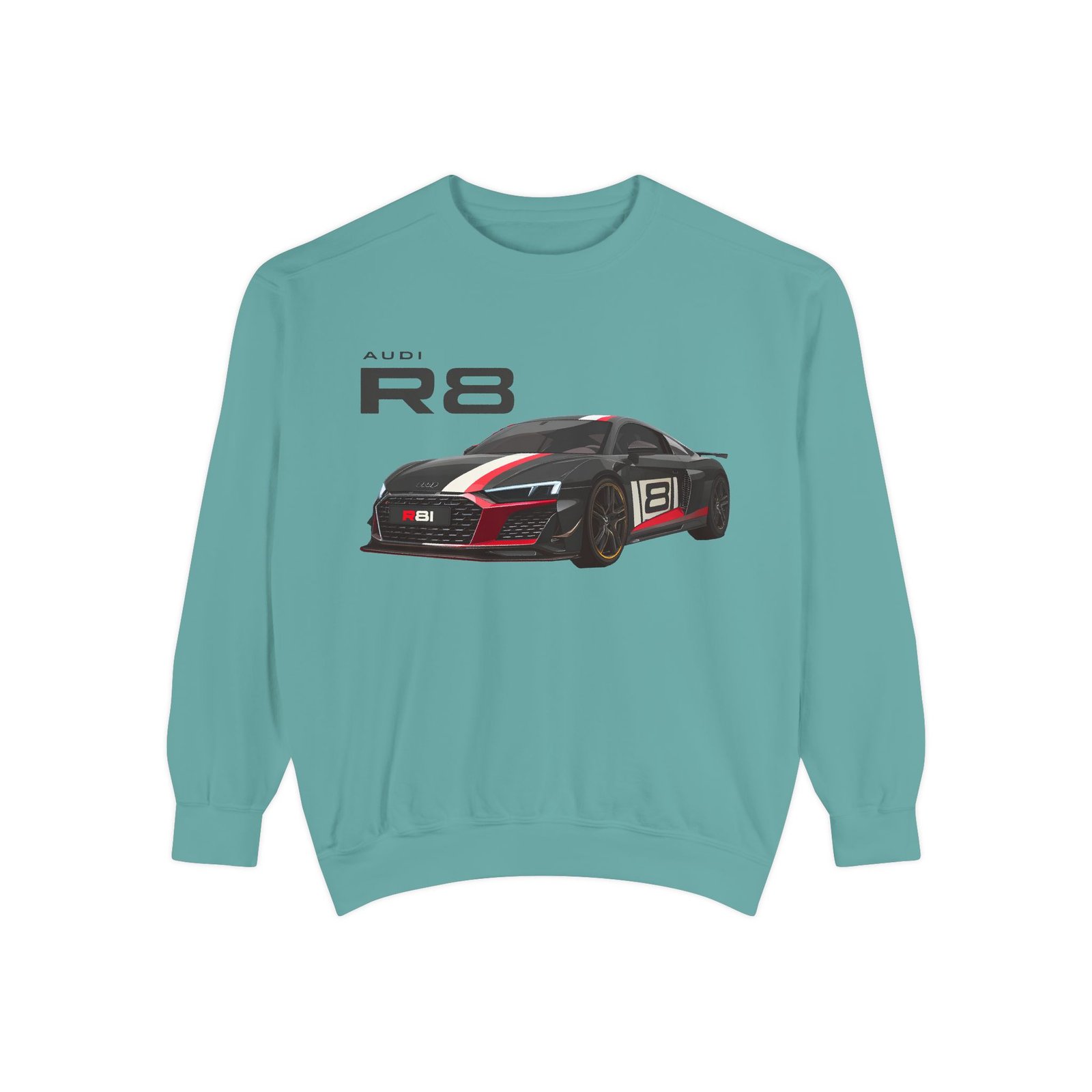 Car Lover's Unisex Sweatshirt, R8 Graphic Top, Automotive Gift, Casual Wear, Birthday Present, Motorsport Apparel - Image 14