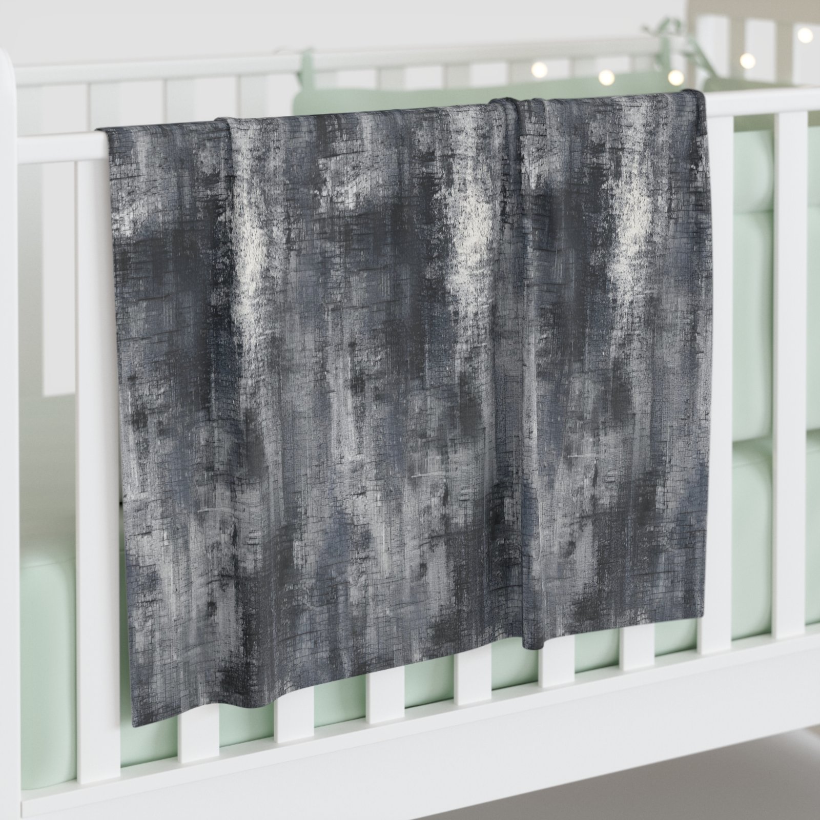 Modern Baby Swaddle Blanket, Cozy Infant Wrap, Soft Nursery Bedding, Newborn Shower Gift, Stylish Baby Gift