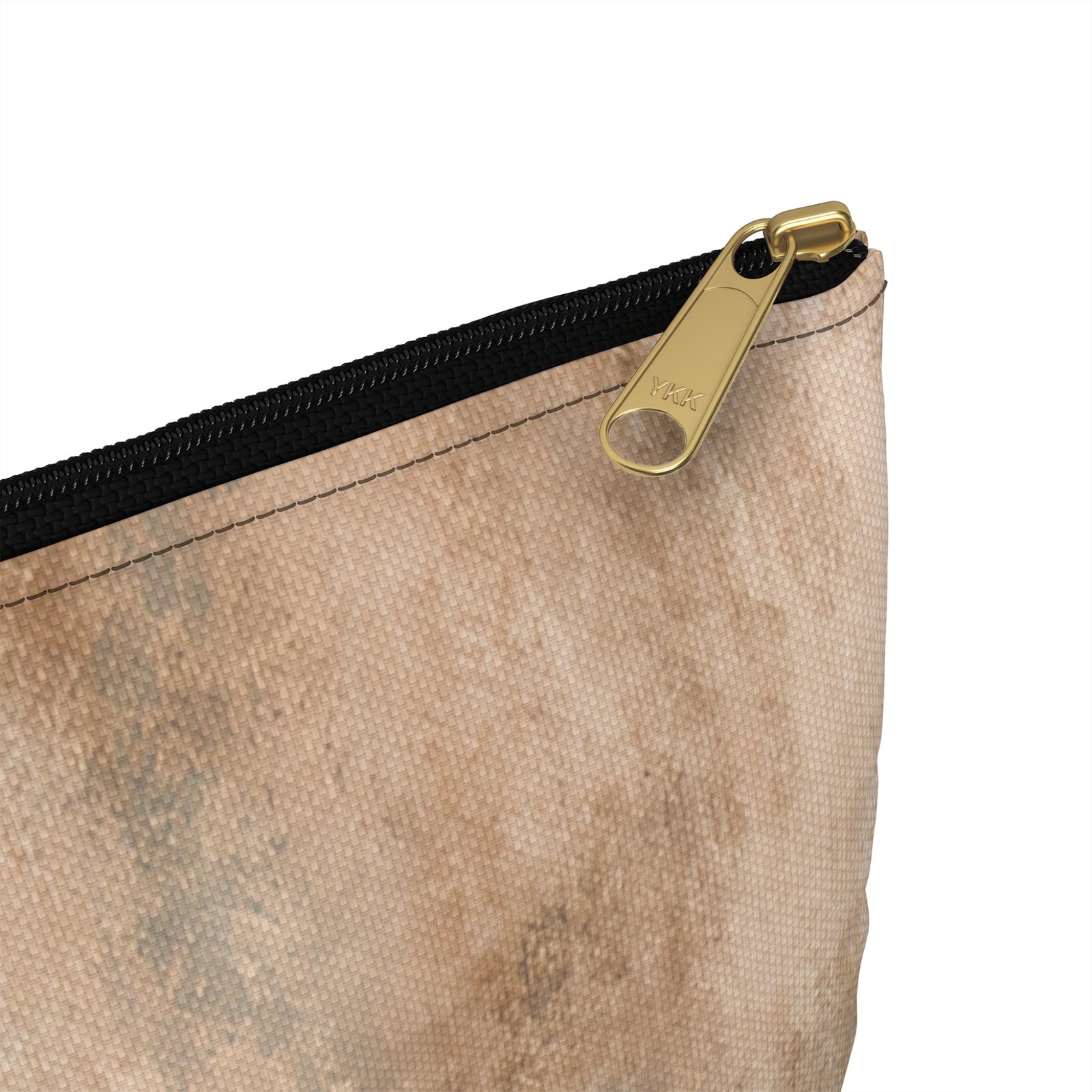 Rustic Chic Accessory Pouch | Earthy Makeup Bag | Travel Organizer | Gift for Her | Everyday Purse Essentials | Neutral Toned Zipper Pouch - Image 4