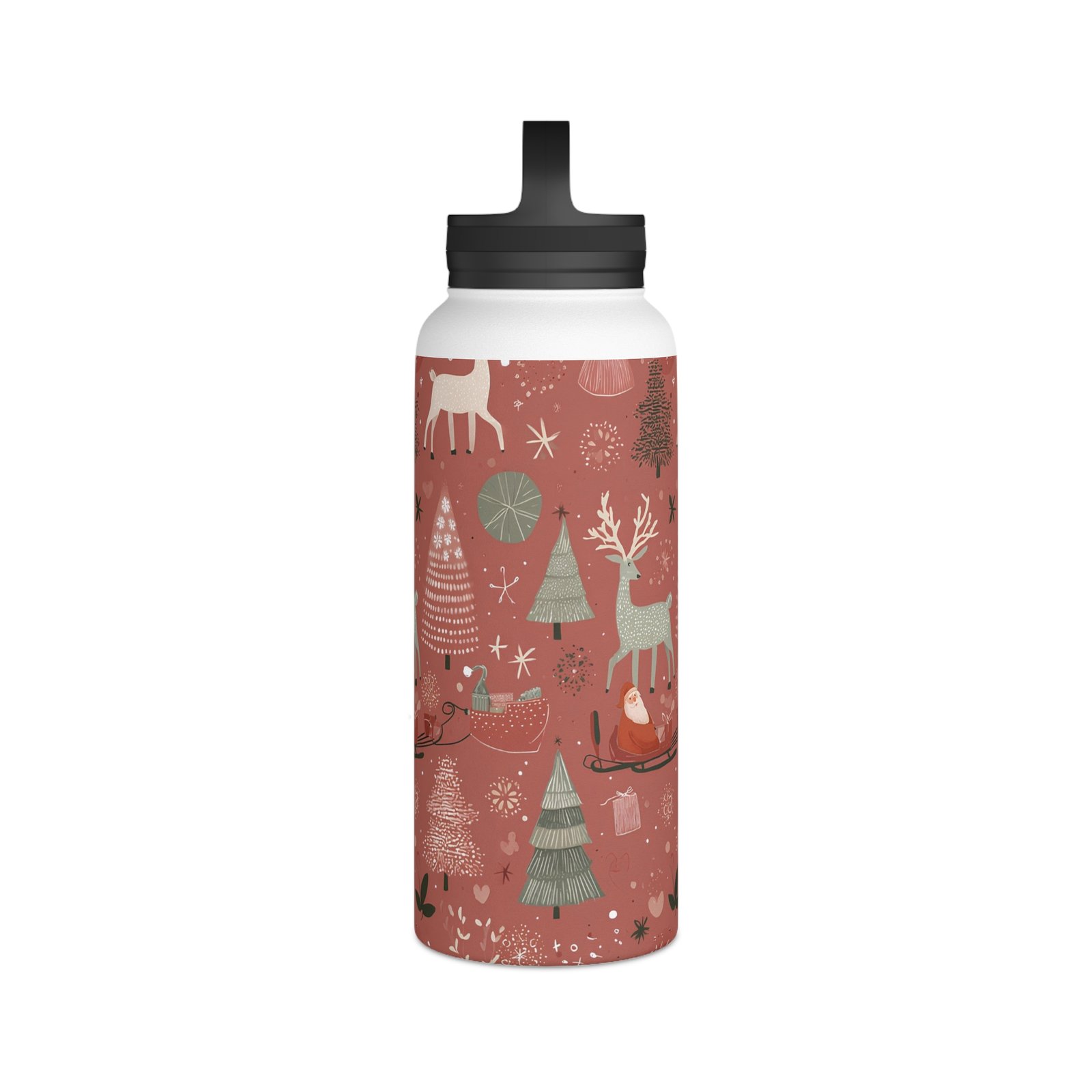 Stainless Steel Water Bottle, Handle Lid - Image 14