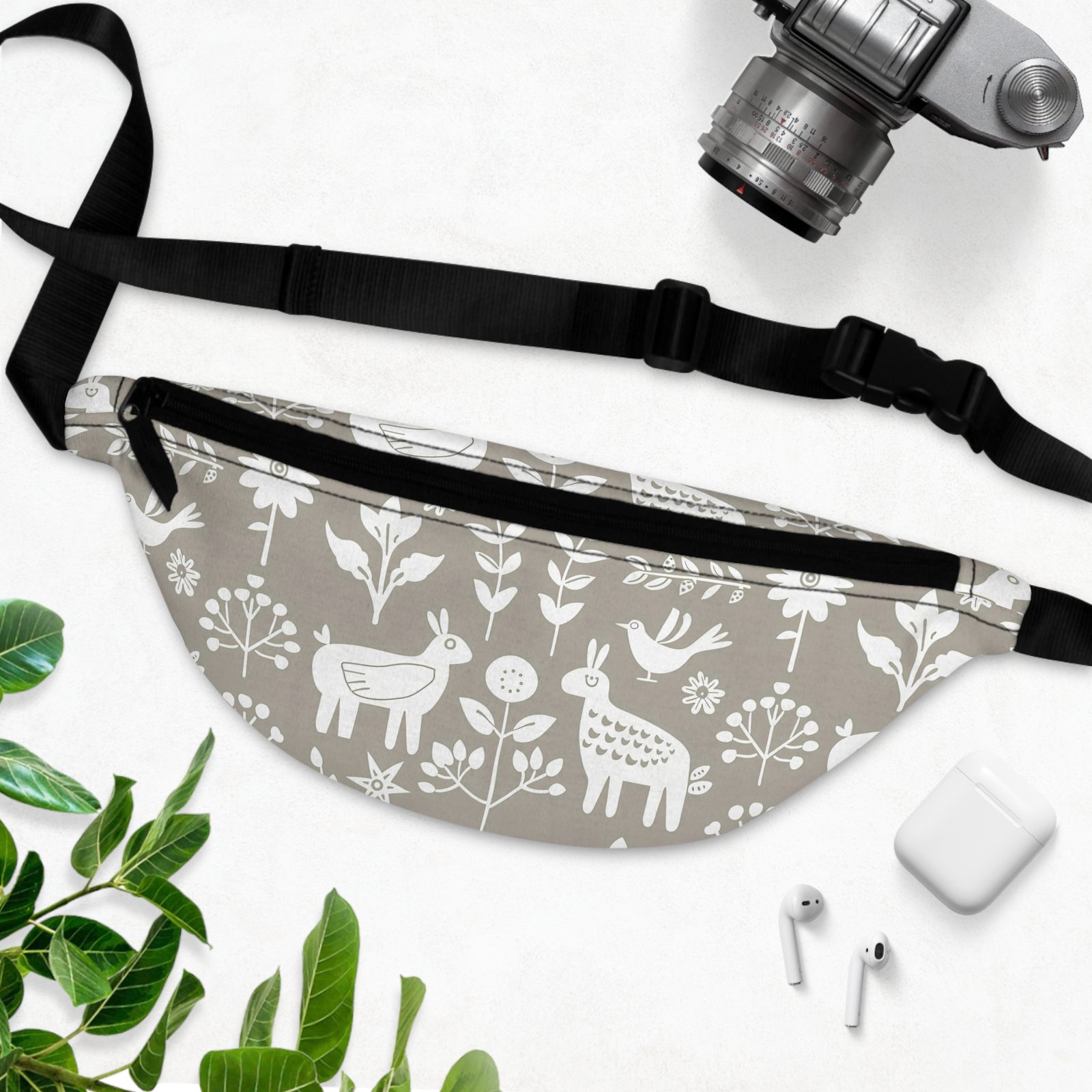 Chic Wildlife Fanny Pack | Stylish Floral Belt Bag for Festivals, Hiking, Travel, Outdoor Adventures, Gifts - Image 2