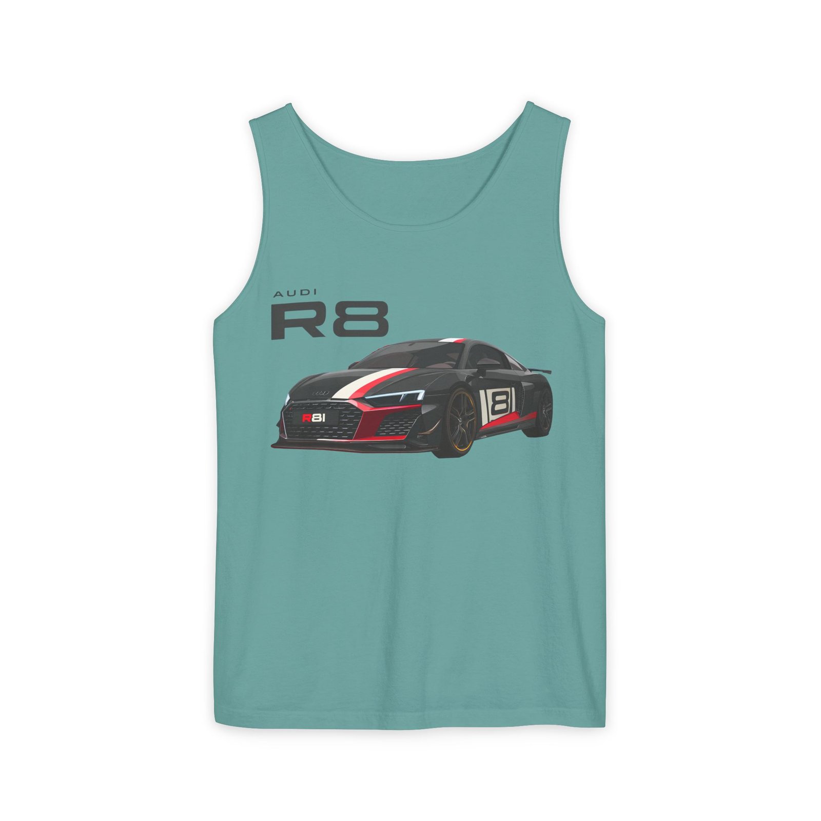 R8 Race Car Unisex Tank Top, Breathable Summer Top, Casual Wear, Gift for Car Enthusiasts, Sports Apparel, Comfortable Tank Top - Image 24