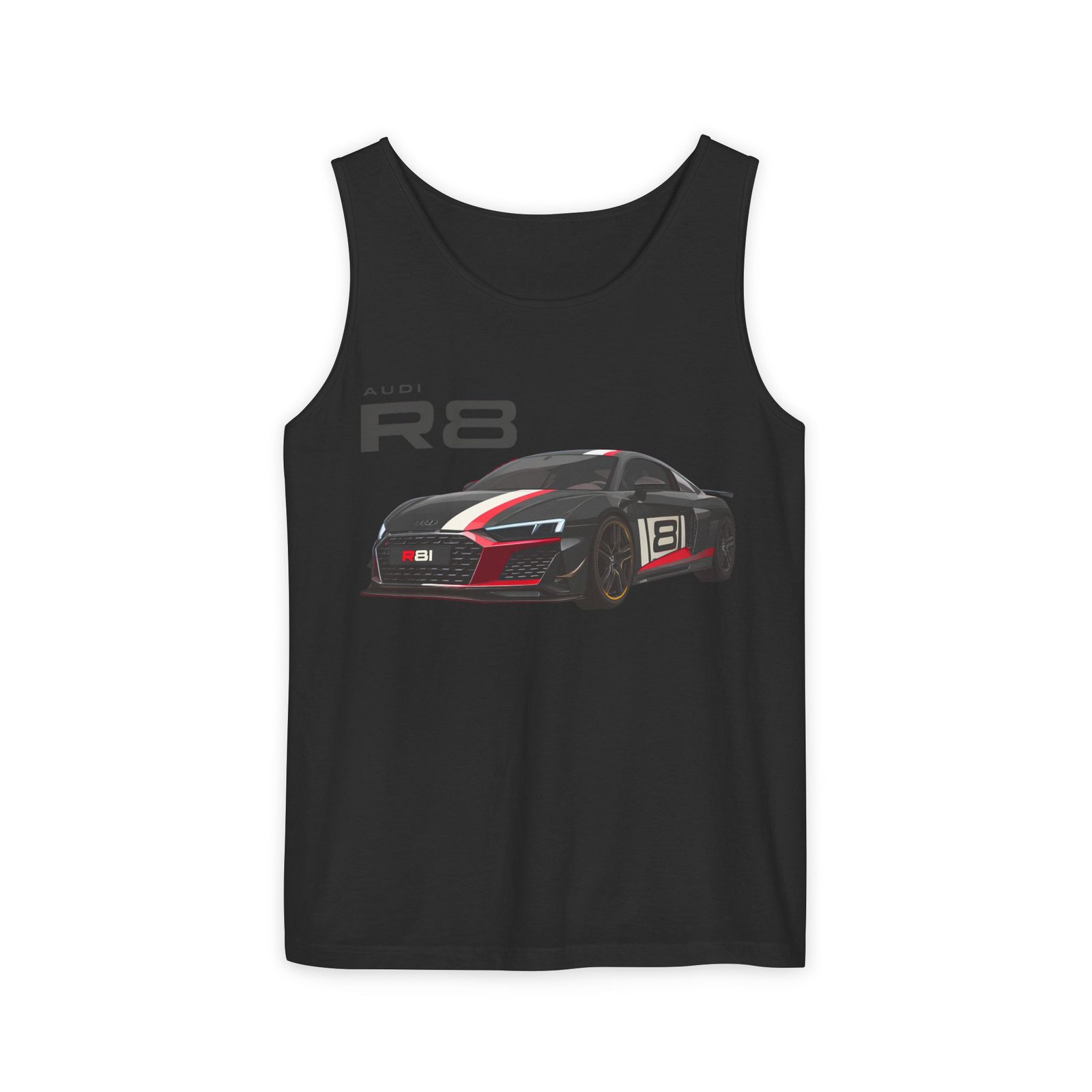 R8 Race Car Unisex Tank Top, Breathable Summer Top, Casual Wear, Gift for Car Enthusiasts, Sports Apparel, Comfortable Tank Top - Image 42
