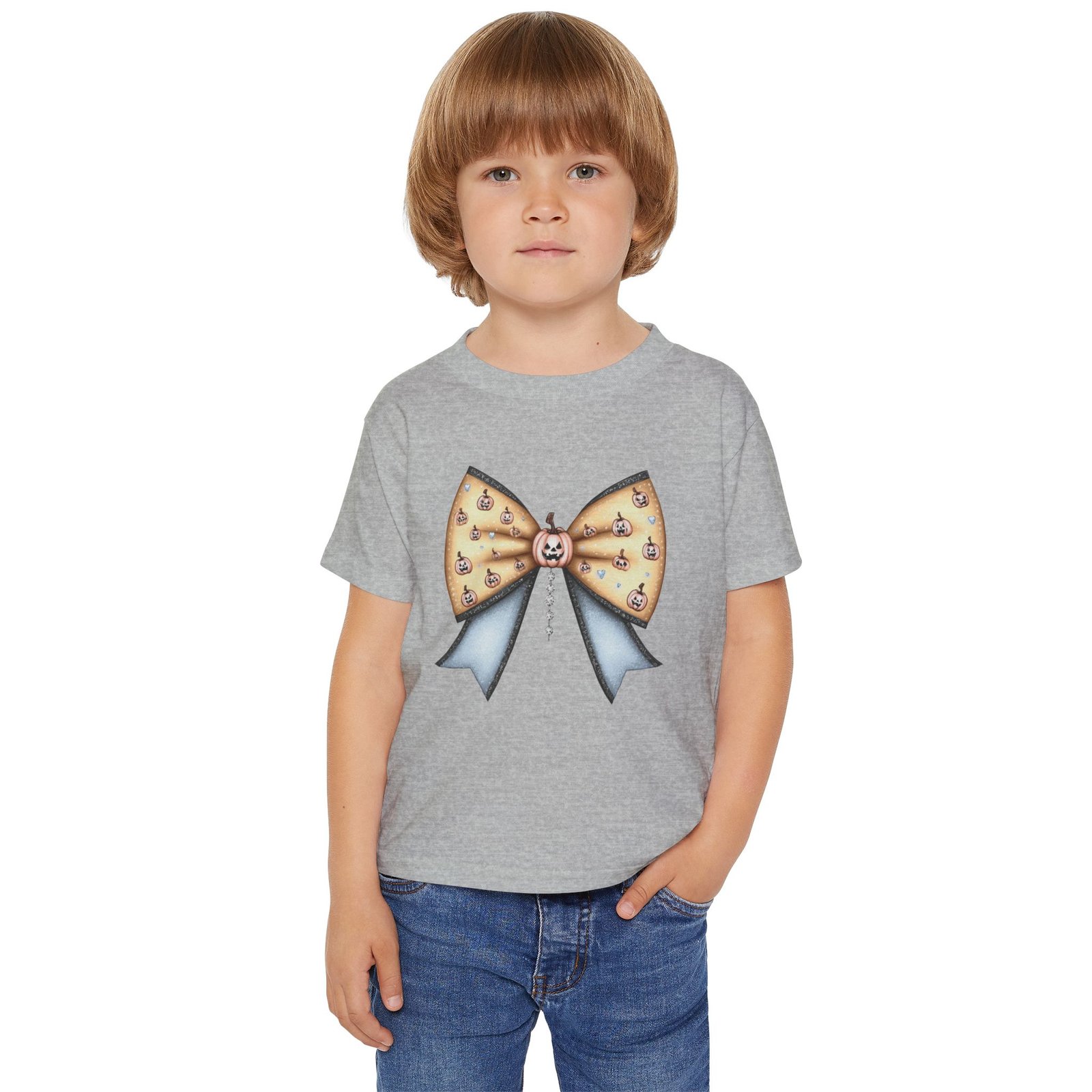 Adorable Toddler T-Shirt with Bow Design, Cute Kids Apparel, Birthday Gift, Nursery Decor, Everyday Wear - Image 2