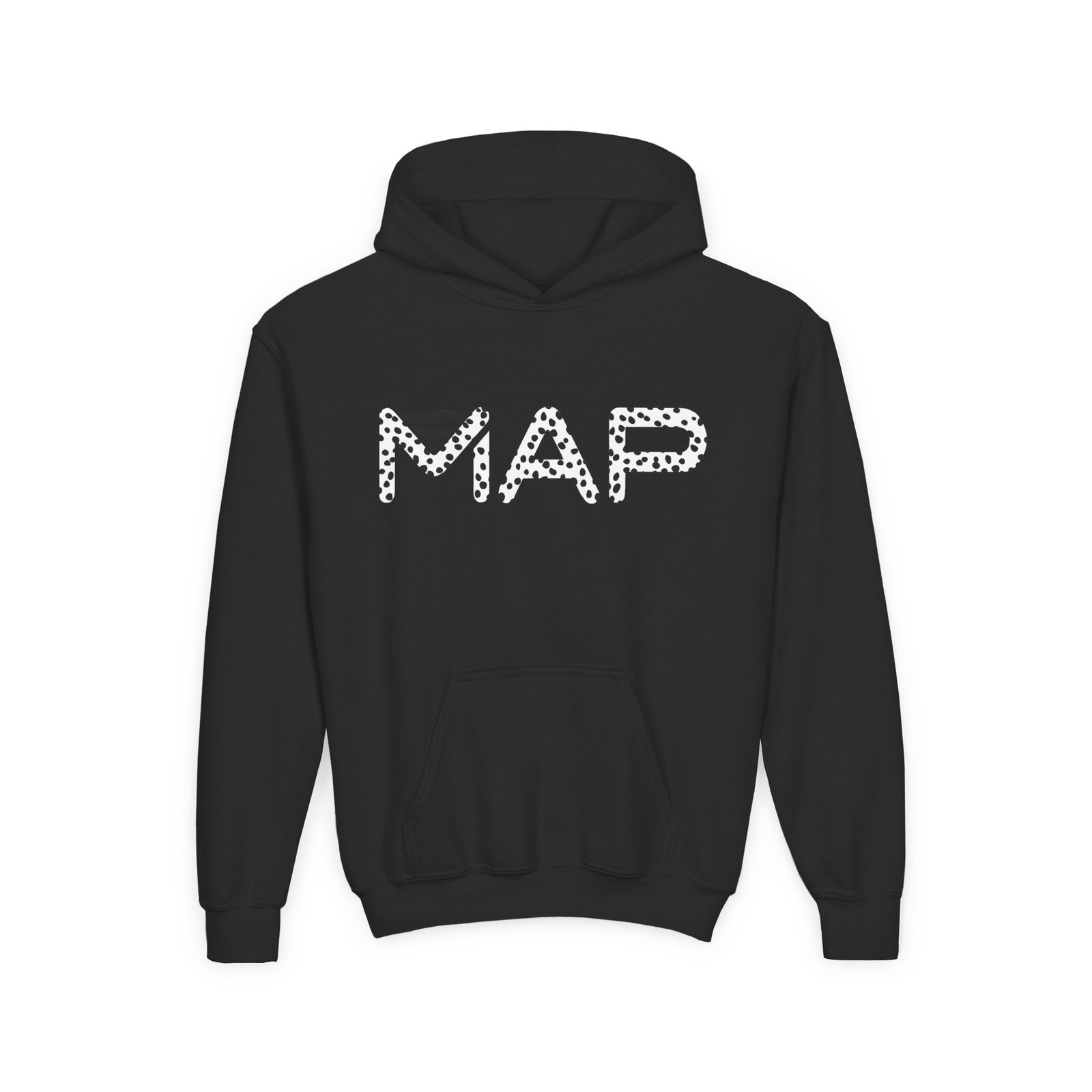 Stylish Youth Hoodie with MAP Design, Cozy Pullover for Teens, Perfect for Casual Wear, Gifts for Birthdays, Holidays - Image 2