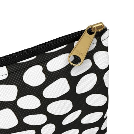 Chic Black and White Accessory Pouch | Stylish Makeup Bag, Travel Organizer, Gift for Her, Modern Clutch, Storage Bag