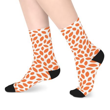 Playful Orange Pattern Mid-Length Socks | Fun Gift for Sock Lovers, Cozy Home Wear, Art Socks for Every Occasion, Unique Fashion [...]