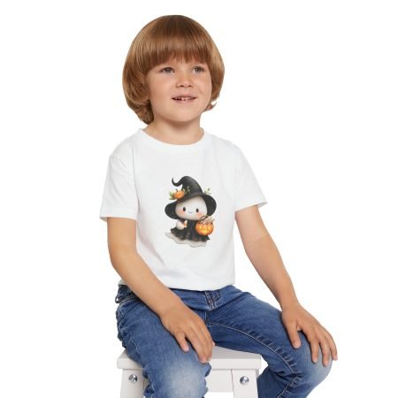 Adorable Halloween Toddler T-Shirt, Cute Witch Graphic Tee, Toddler Costume Shirt, Halloween Party Apparel, Kids Fall Fashion