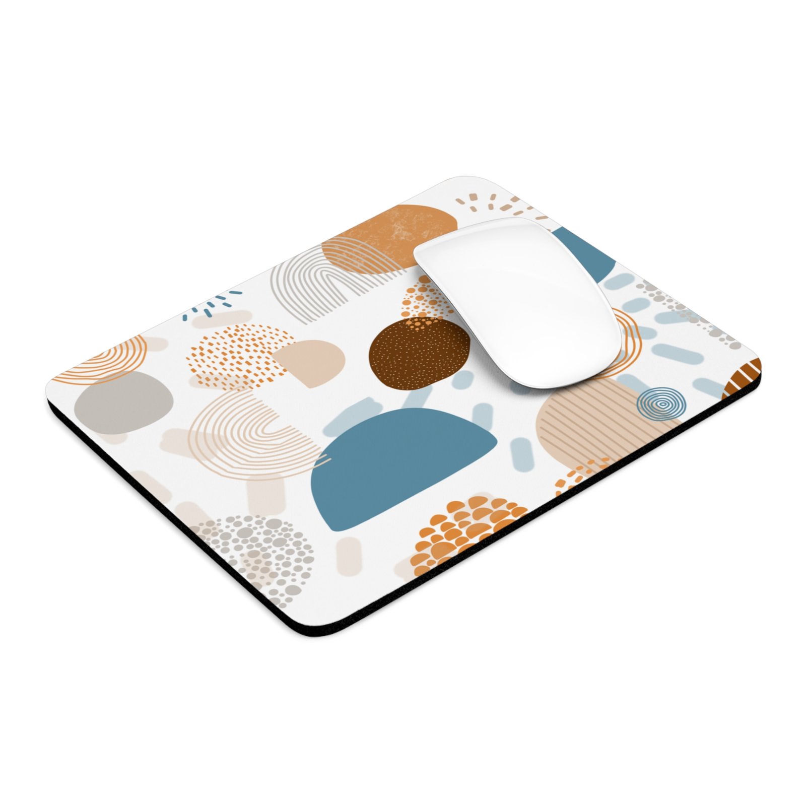 Chic Abstract Mouse Pad, Modern Desk Accessory, Office Decor, Gift for Creatives, Computer Mouse Mat - Image 4