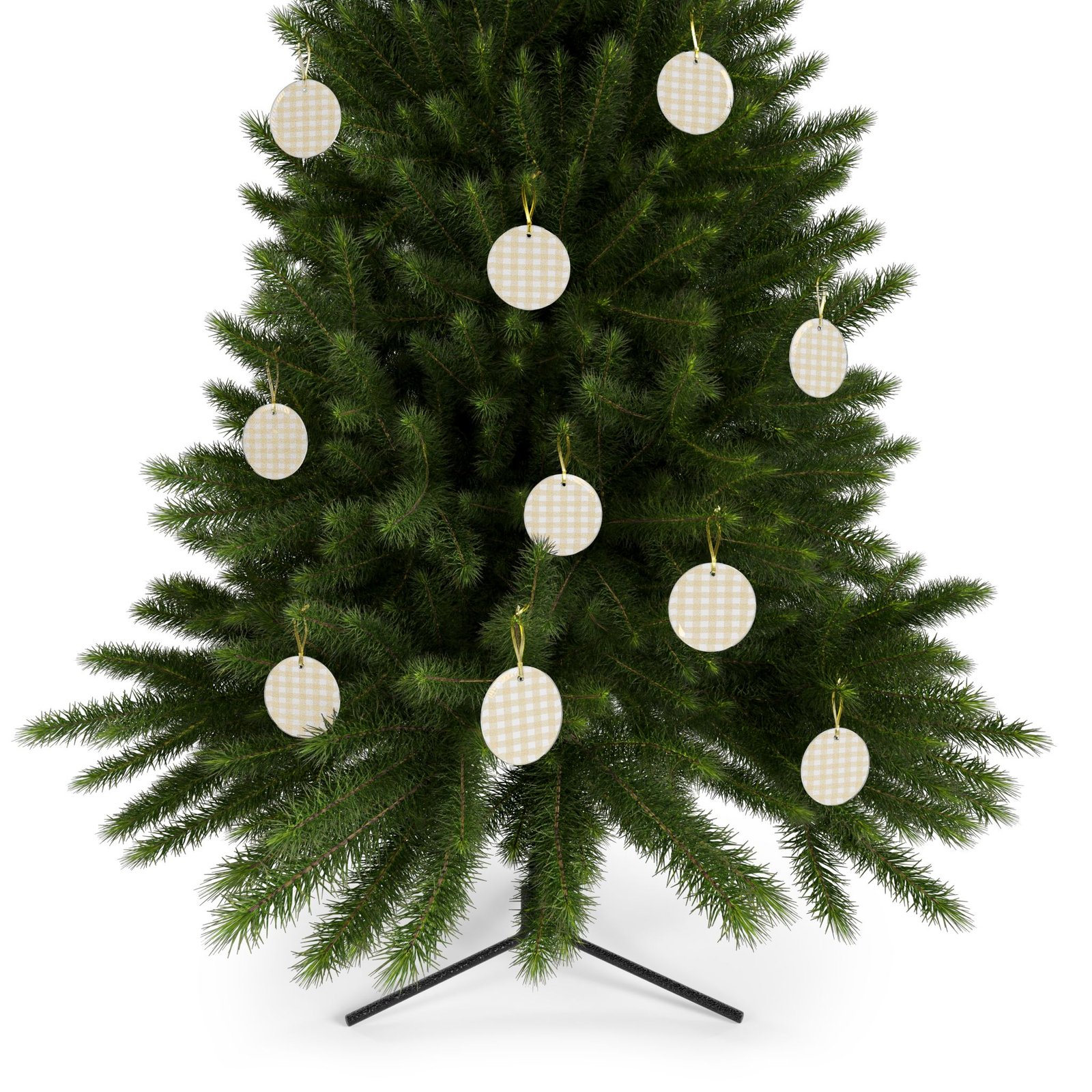 Chic Gingham Glass Ornaments for Holiday Decor, Rustic Tree Decorations, Handmade Gifts, Farmhouse Style, Seasonal Keepsakes - Image 12